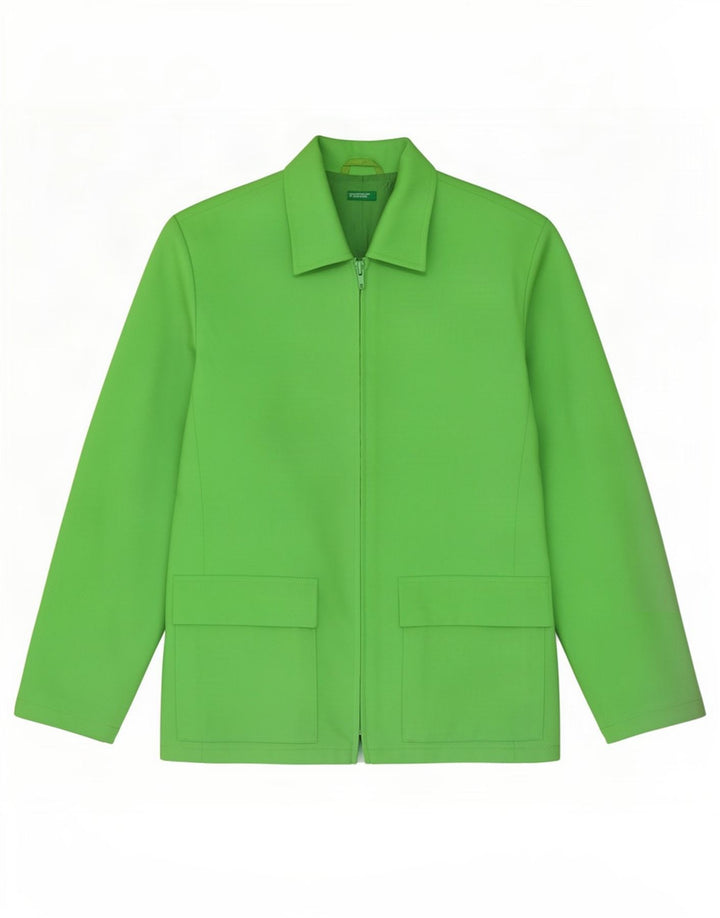Jachetă Benetton pentru femei IT 44 Poliester verde mediu