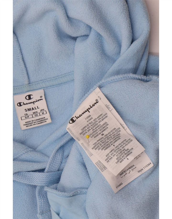 Pulover pentru bărbați Champion, fleece, cu glugă, poliester, albastru