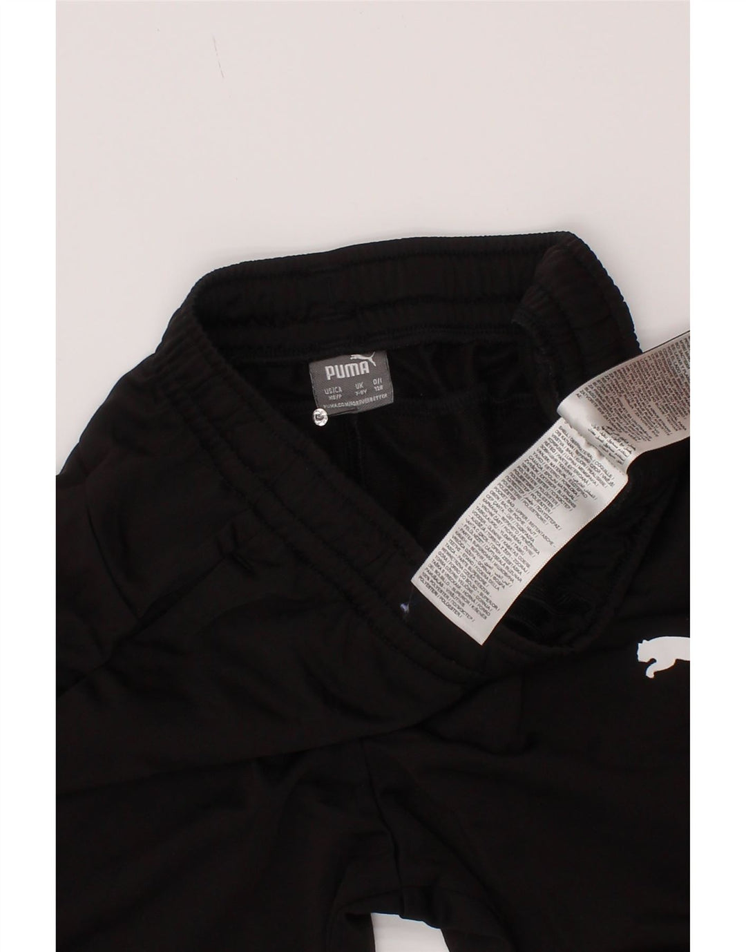Pantaloni de trening Puma pentru baieti 7-8 ani poliester negru
