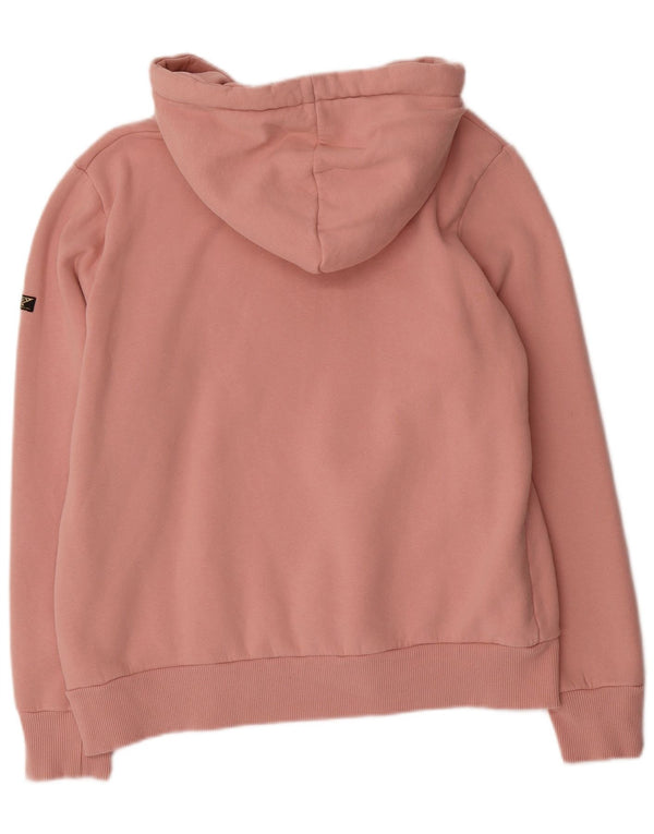 Pulover supradimensionat cu glugă Superdry pentru femei, UK 16, bumbac mare, roz