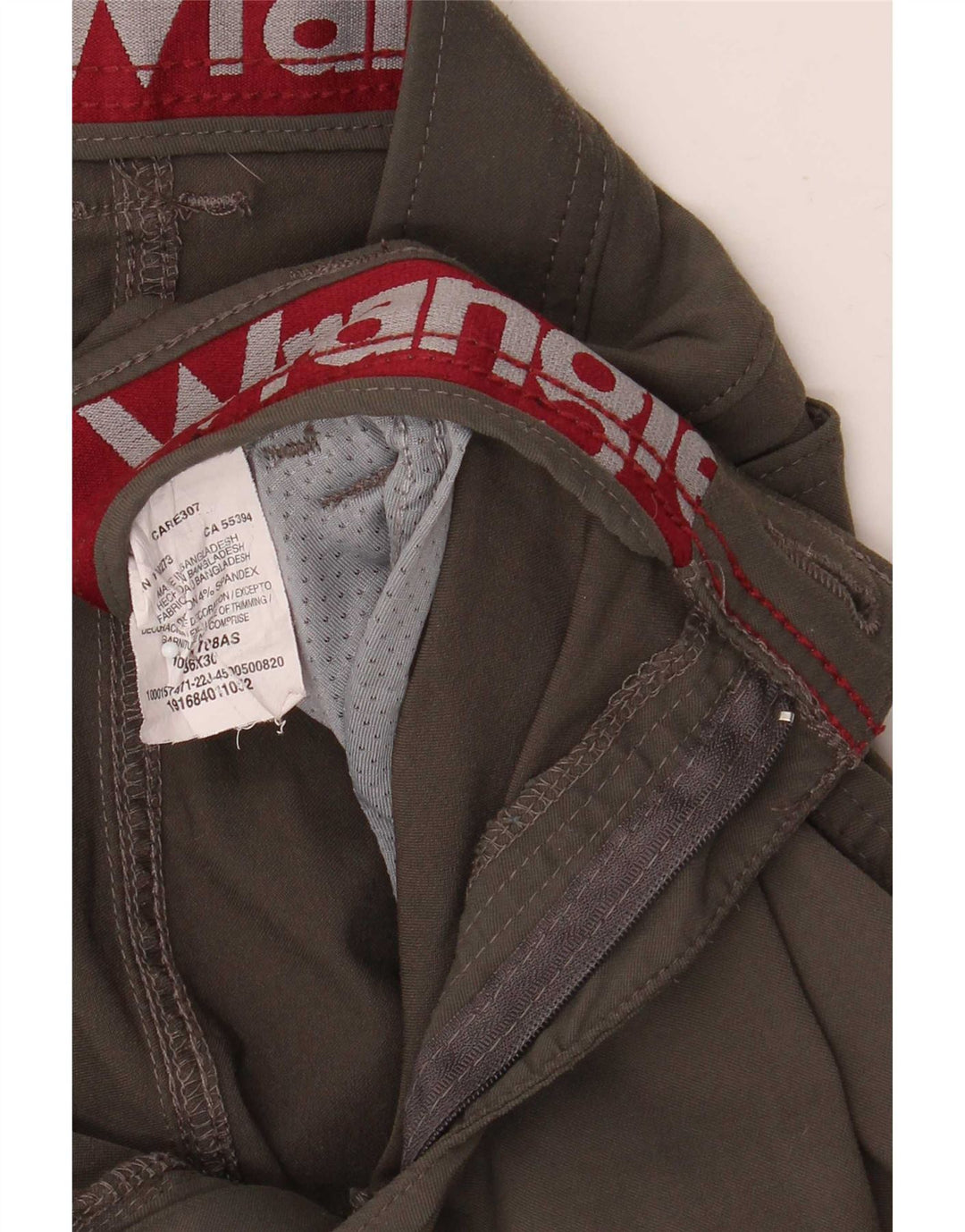 Pantaloni cargo subțiri Wrangler pentru bărbați W36 L30 nailon gri