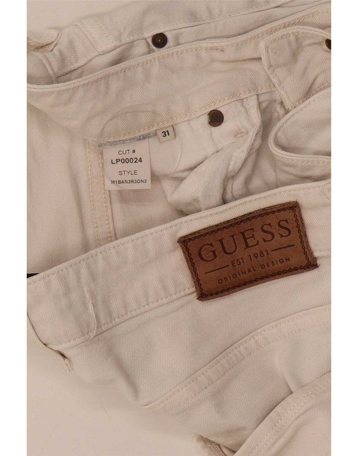 Blugi skinny de damă Guess W31 L31 alb