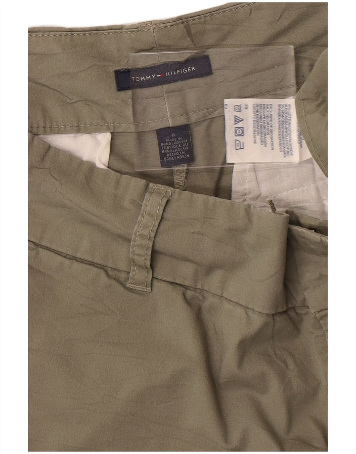 Pantaloni scurti chino Tommy Hilfiger pentru femei US 8 Medium W32 Kaki Bumbac