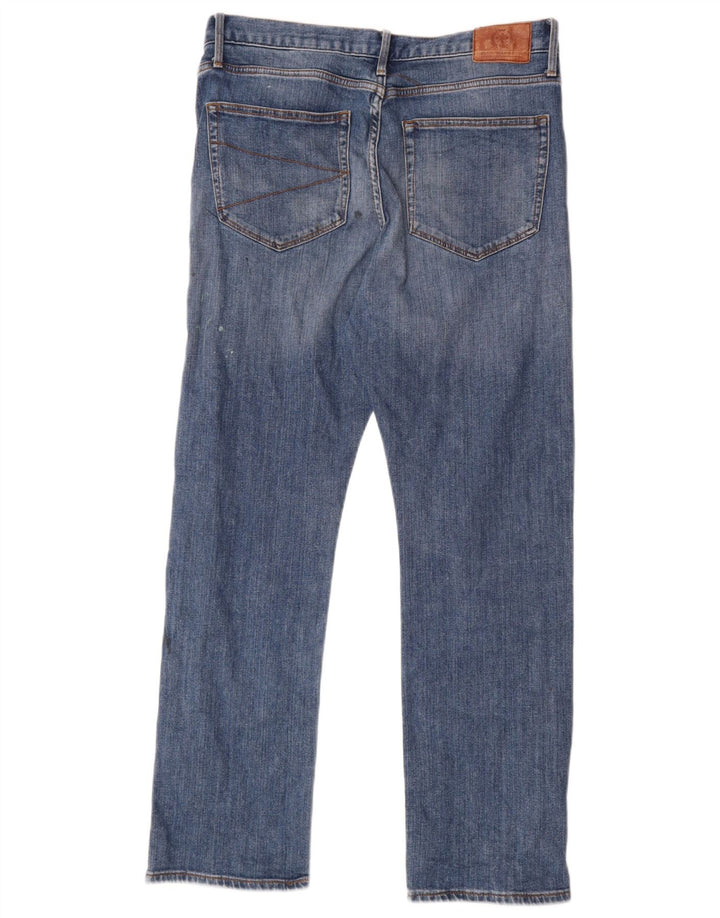 Blugi drepți pentru bărbați Marks & Spencer Blue Harbour W34 L31 bumbac