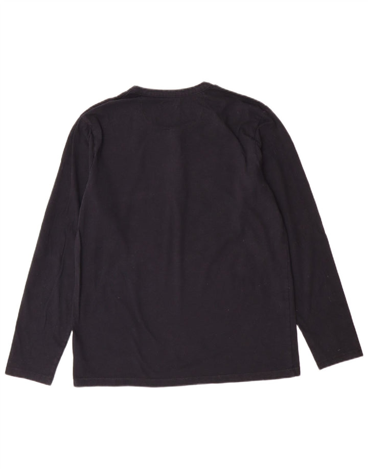 EDDIE BAUER Top pentru bărbați cu mânecă lungă, mic, bleumarin, bumbac