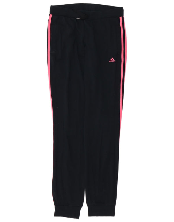Pantaloni de trening Climalite pentru femei ADIDAS Joggeri UK 4/6 XS bumbac negru