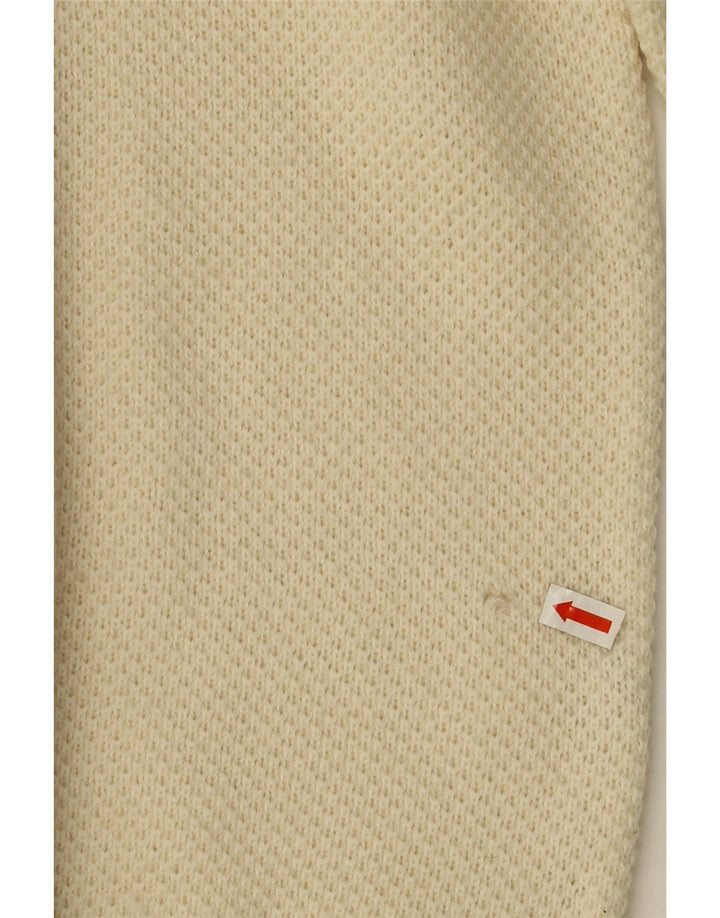 Pulover vintage pentru bărbați cu decolteu în V IT 50 Medium Off White