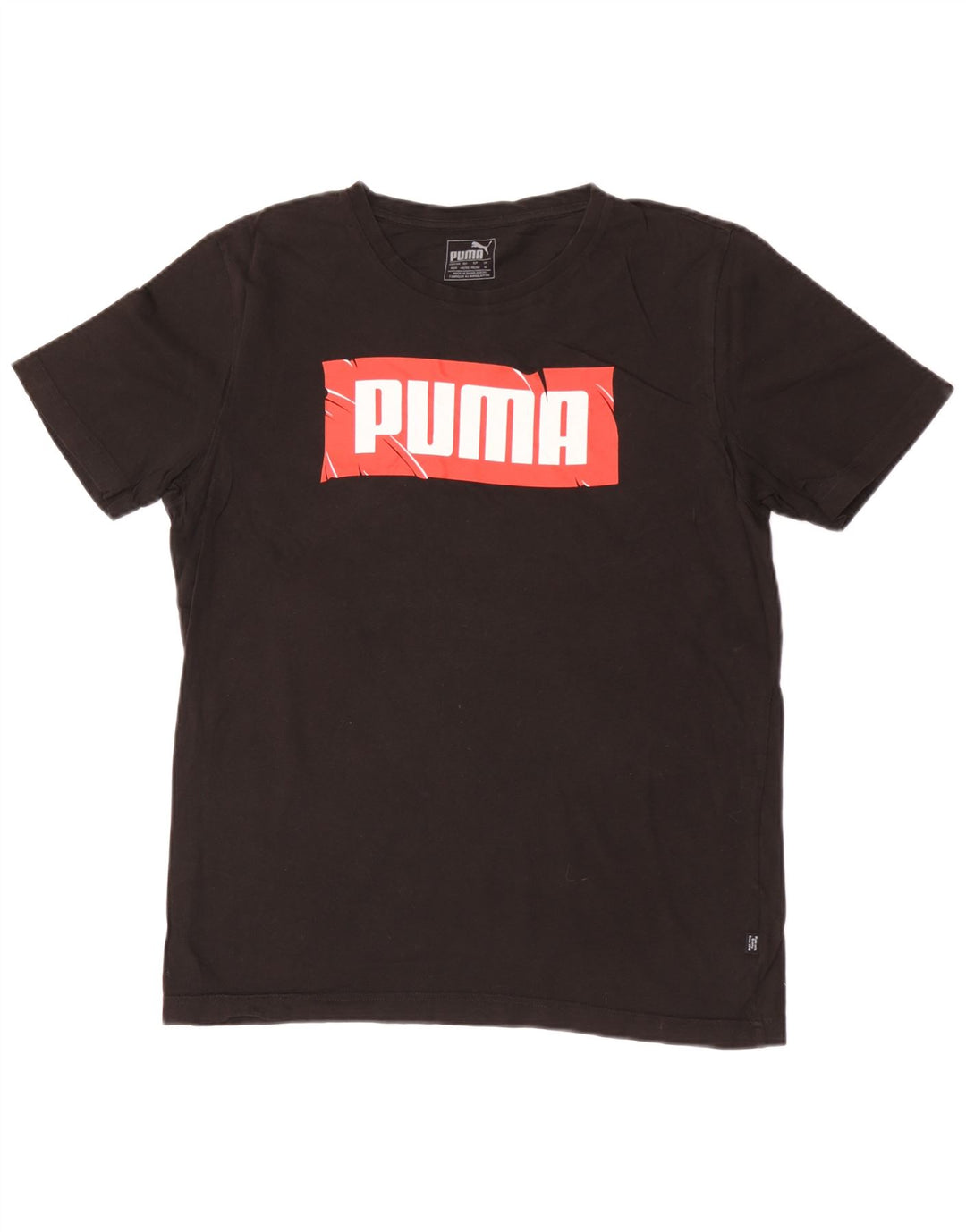 Tricou grafic Puma pentru bărbați Top mediu negru bumbac