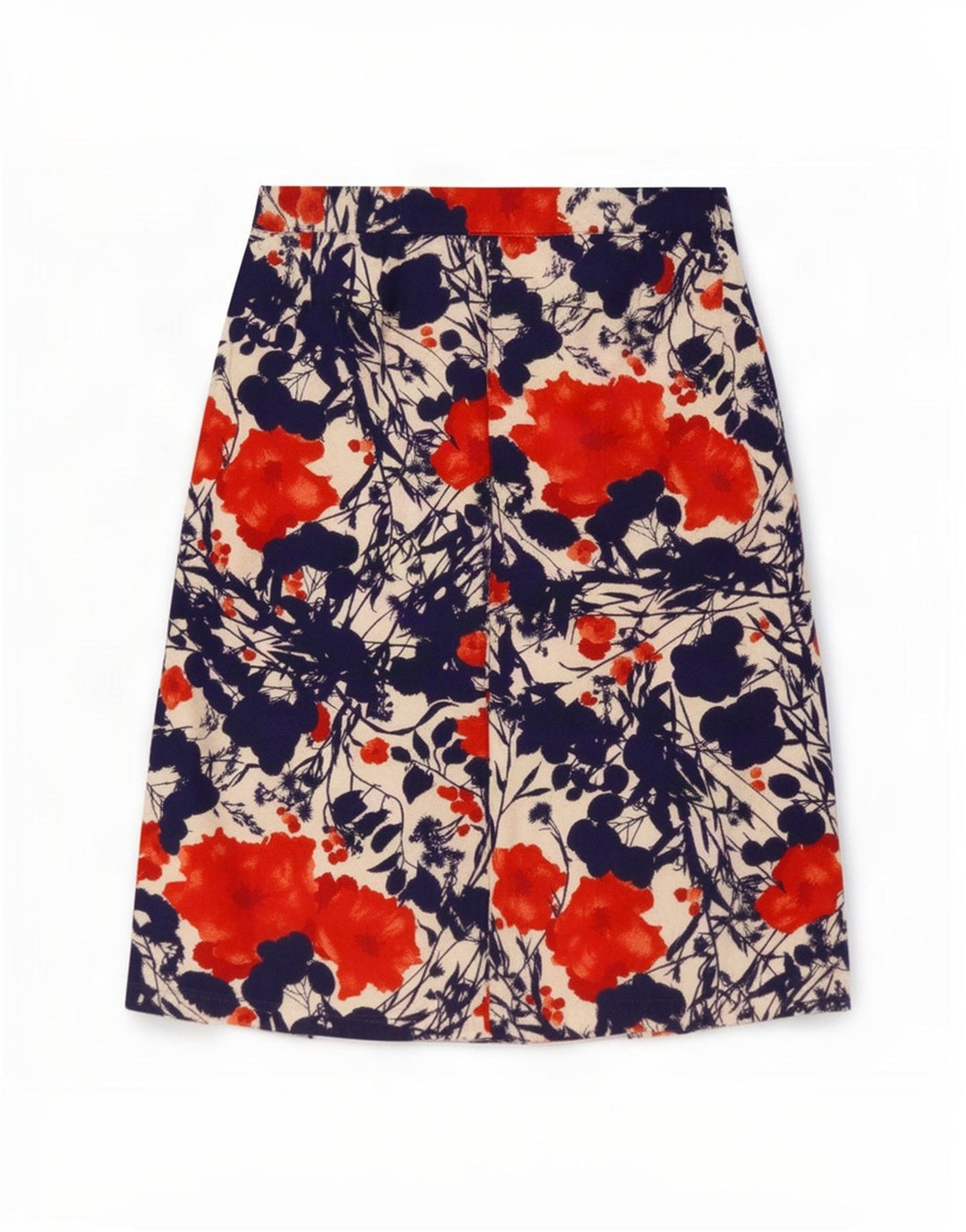 Fusta Plisată Vintage Femei Medium W30 Multicolor Floral