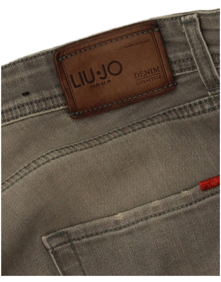 Blugi slim pentru bărbați Liu Jo W36 L31 gri