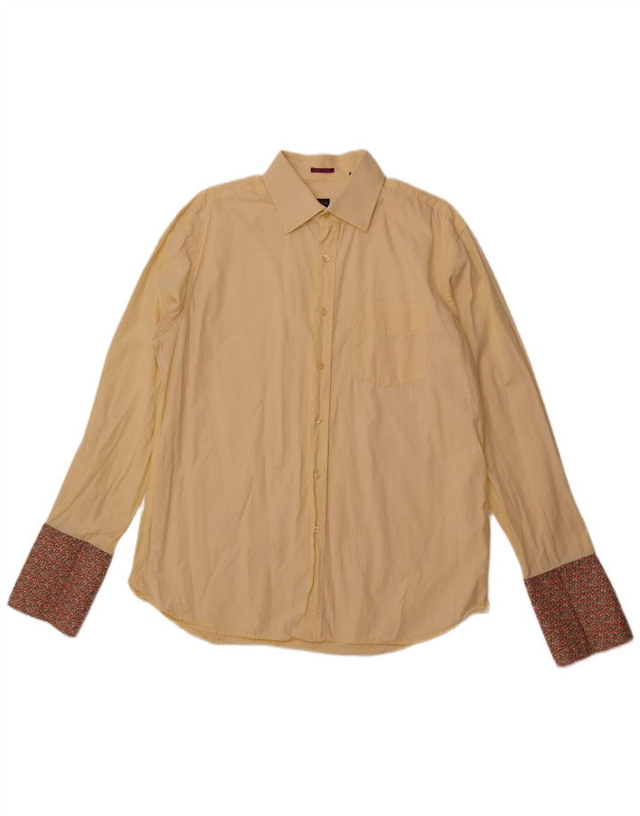 Cămașă pentru bărbați PAUL SMITH Mărimea 17 1/2 44 XL Bumbac galben