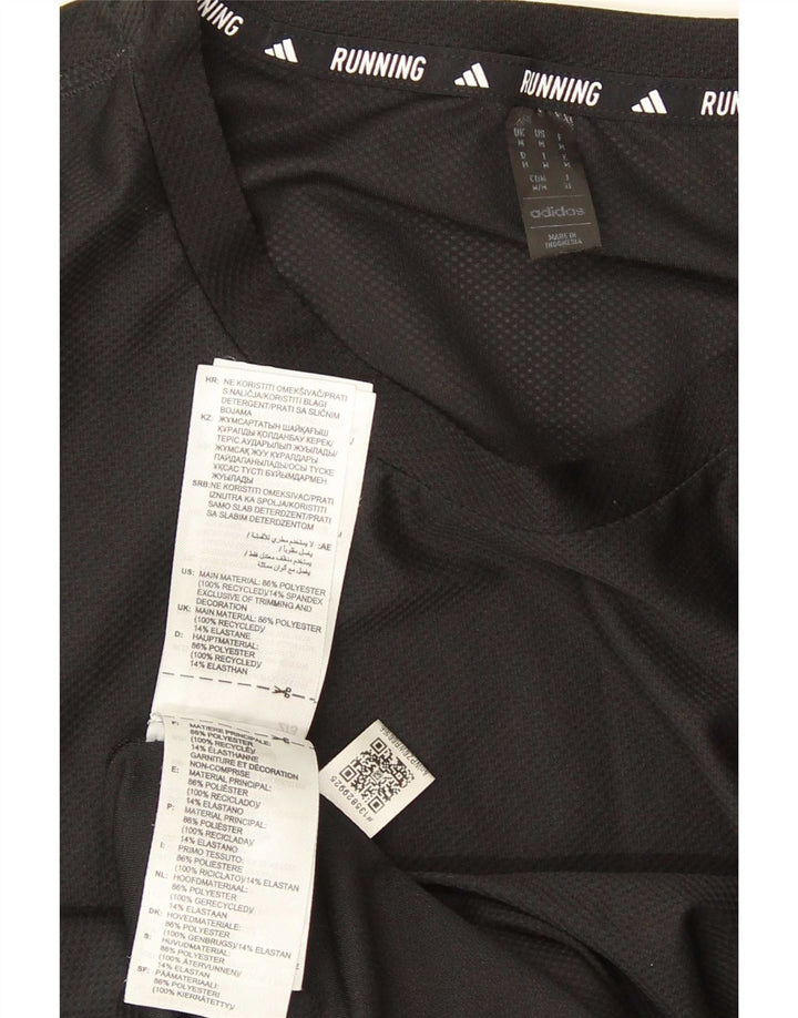 Tricou pentru bărbați Adidas Top Mediu Negru Poliester