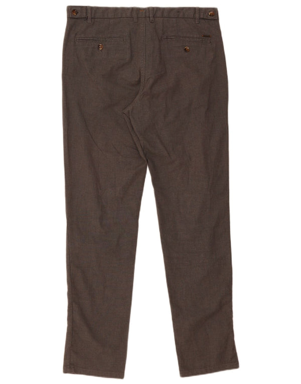 Pantaloni de costum pentru bărbați ZARA slim EU 42 Large W32 L31 Bumbac gri