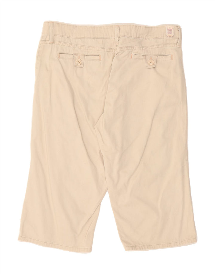 LEVI'S Womens Bermuda Shorts US 12 Large W34  Beige Cotton Vintage Levi's and Second-Hand Levi's from Messina Hembry 