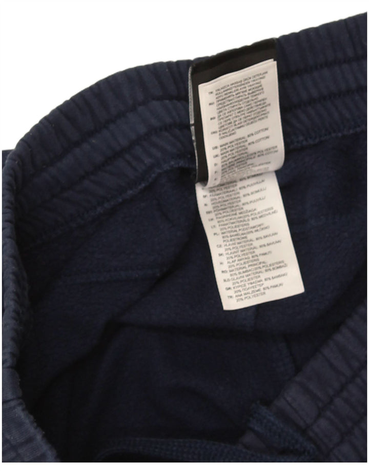 Pantaloni de trening Adidas pentru bărbați, bumbac mediu albastru bleumarin