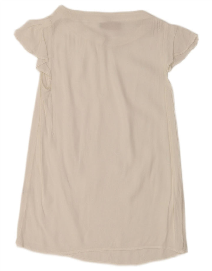 Bluză cu lungă pentru femei Trussardi Jeans Top IT 38 XS Alb