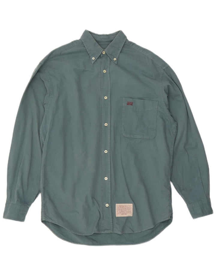 THINK PINK Cămașă pentru bărbați Mărimea 39 15 1/2 Bumbac verde mediu