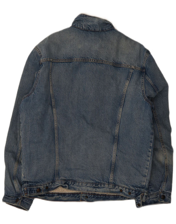 Jachetă pentru bărbați Levi's Sherpa denim UK 40, mare, albastru, bumbac
