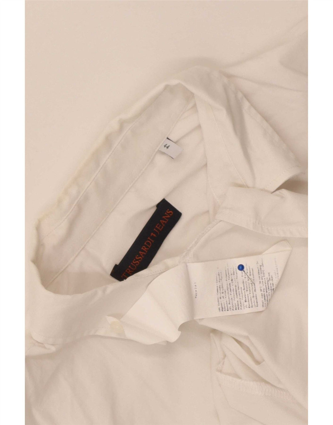 Cămașă pentru femei Trussardi Jeans IT 44 Bumbac alb mediu