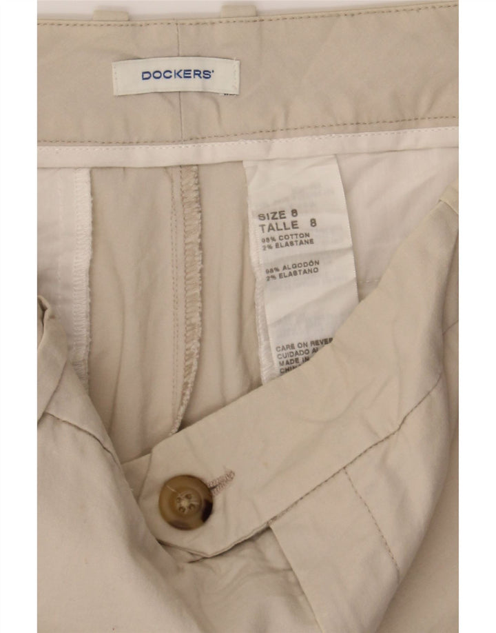 DOCKERS Womens Casual Shorts US 8 Medium W32 Beige Cotton Vintage Dockers and Second-Hand Dockers from Messina Hembry 