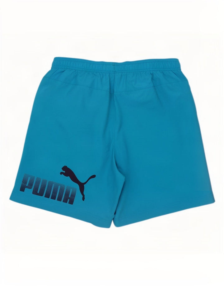 Pantaloni scurți sport grafic Puma pentru bărbați, albastru mediu