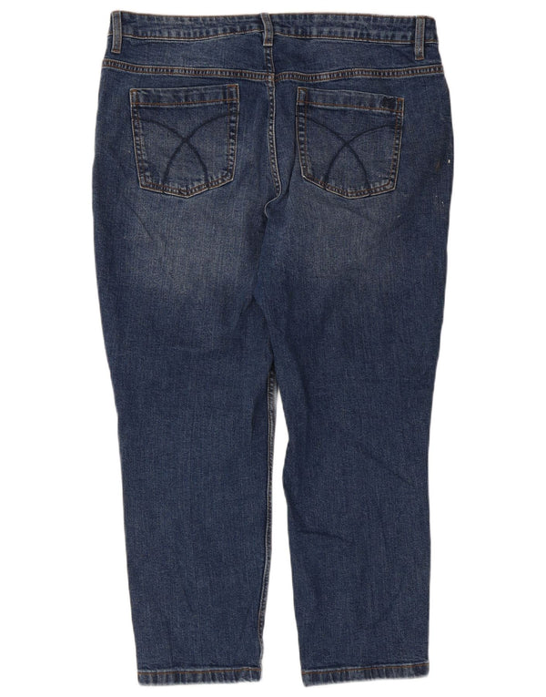 Crew Clothing Womens Cropped Jeans UK 16 Large W17 L24 Blue Cotton