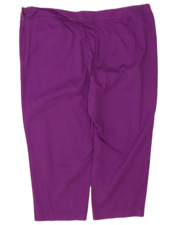 Bermude pentru femei Marks & Spencer UK 20 2XL W40 Bumbac violet