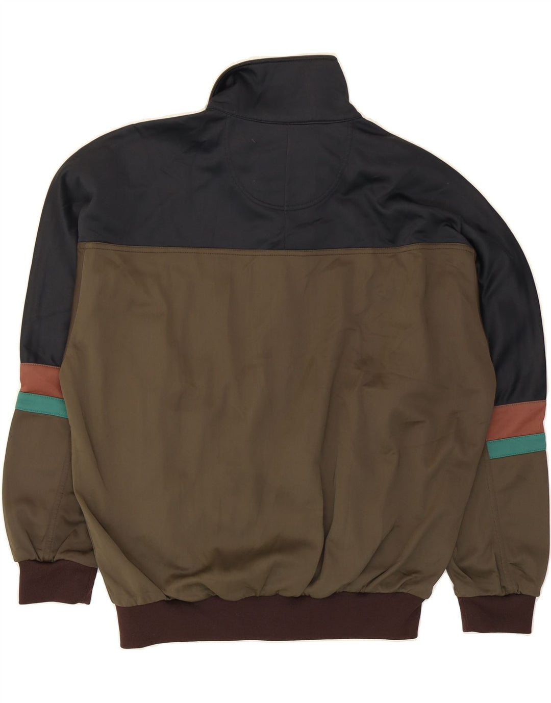 Jachetă de top pentru trening vintage pentru bărbați ASICS IT 48 Medium Green Colorblock