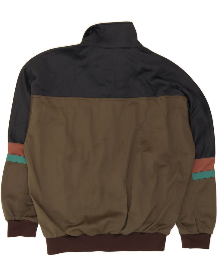 Jachetă de top pentru trening vintage pentru bărbați ASICS IT 48 Medium Green Colorblock