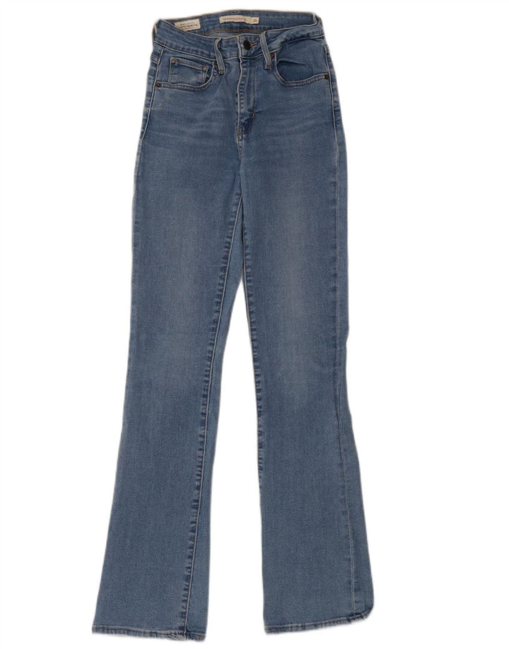 Blugi evazați pentru femei cu talie înaltă LEVI'S L25 L32 bumbac albastru