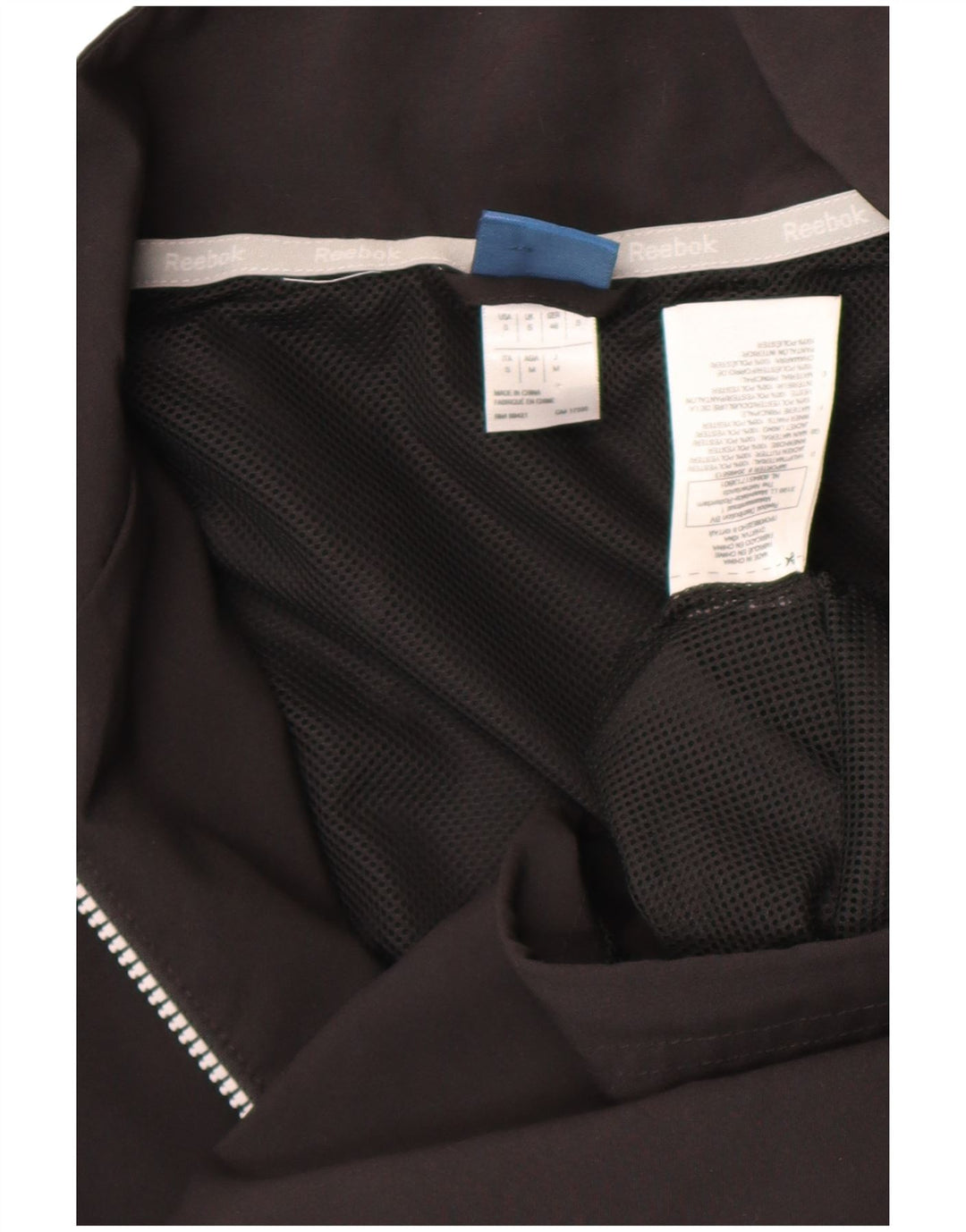 Jachetă de trening pentru bărbați Reebok, negru, poliester color bloc