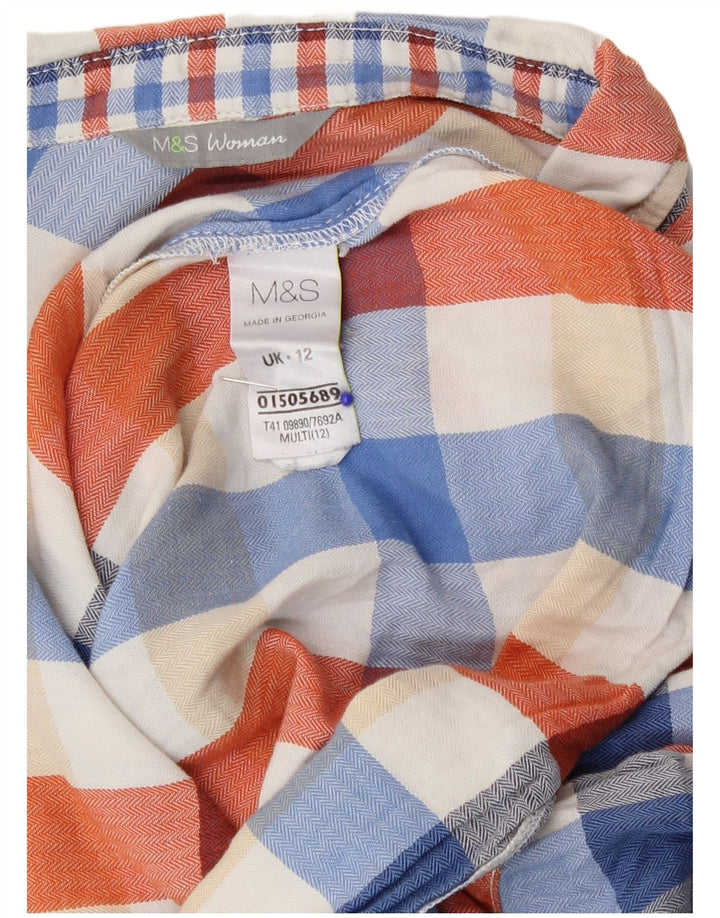 Cămașă de flanel pentru femei Marks & Spencer UK 12 Medium, multicoloră