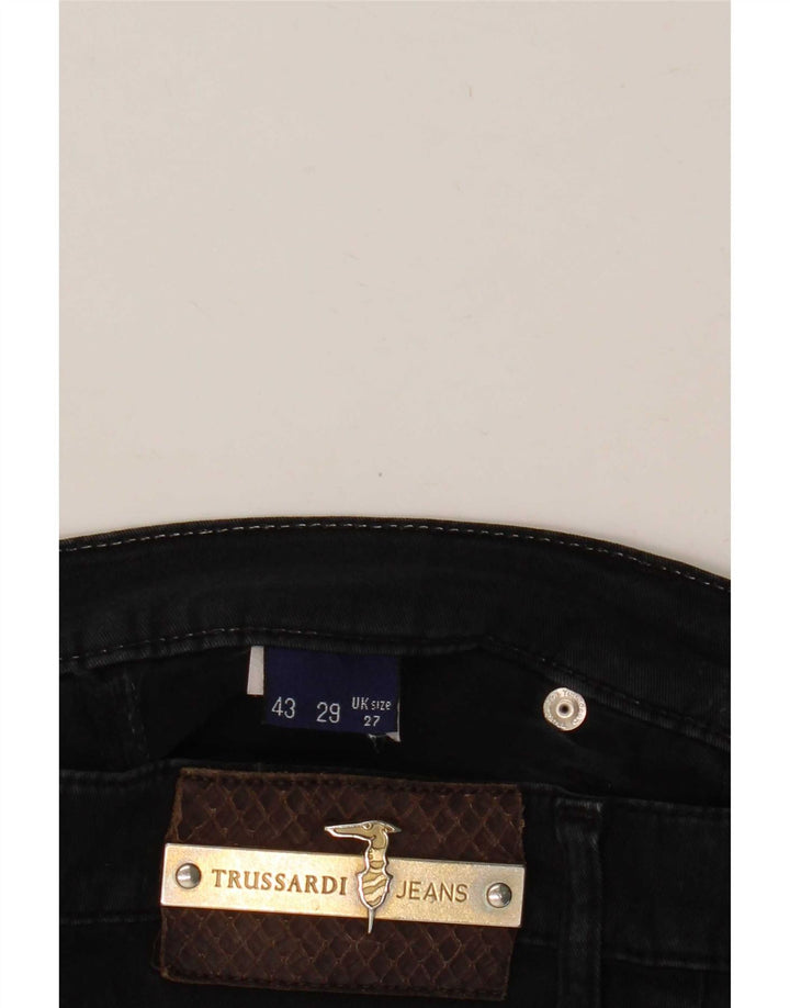 Blugi drepti pentru femei Trussardi W27 L28 negri