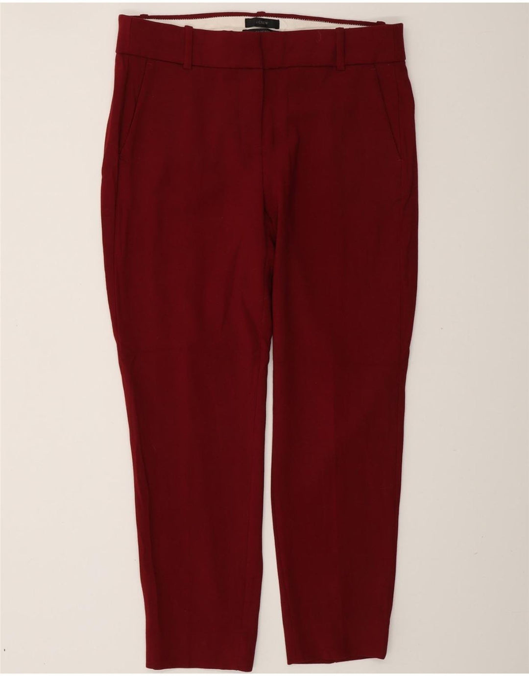 Pantaloni chino slim Cameron J. CREW pentru femei US 8 Medium W30 L27 Maroon