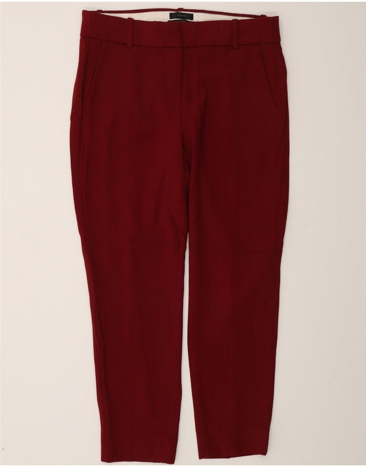 Pantaloni chino slim Cameron J. CREW pentru femei US 8 Medium W30 L27 Maroon