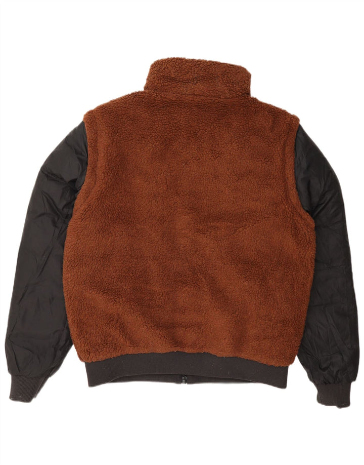 Jachetă căptușită reversibilă pentru bărbați Calvin Klein UK 36, maro mic, bloc de culoare