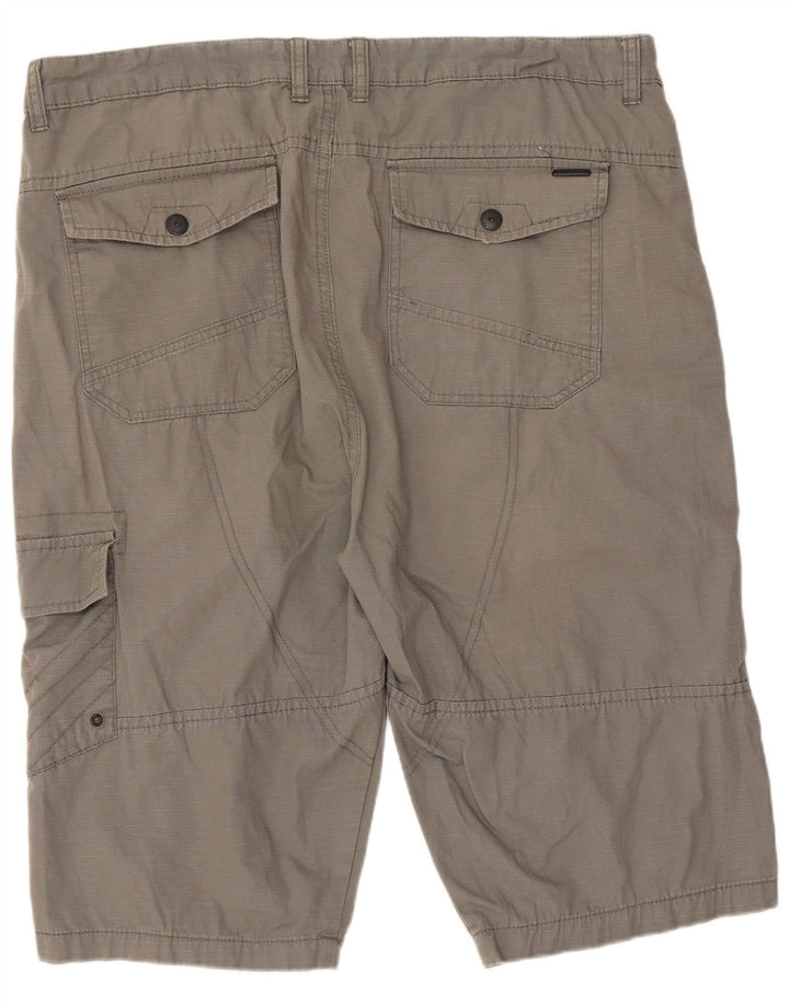 Pantaloni scurți cargo pentru bărbați Pierre Cardin, XL W38, gri bumbac
