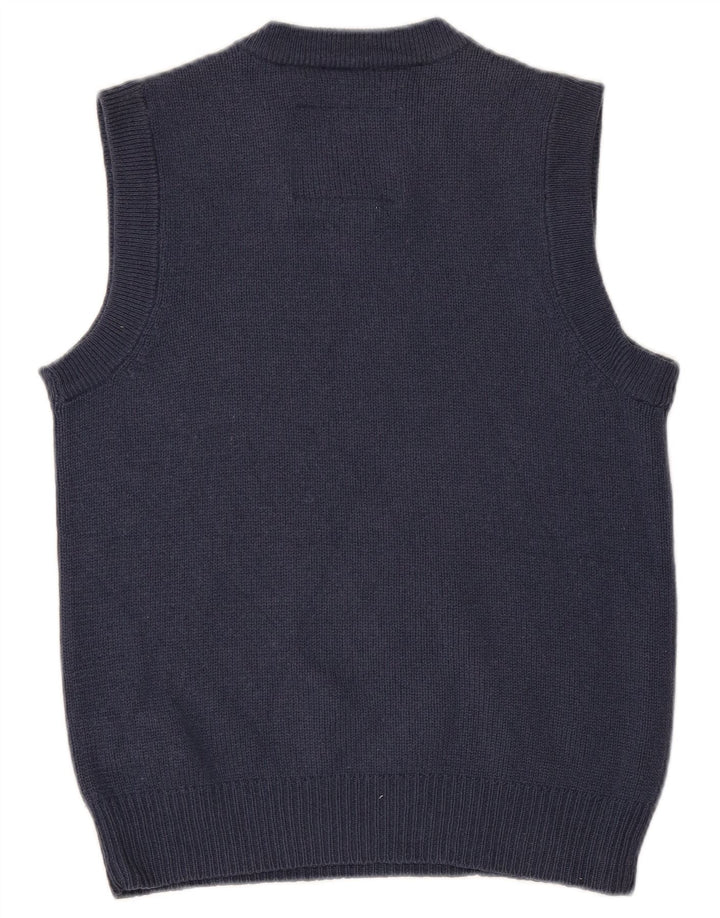 JACK WILLS Vest pentru bărbați Tank Top Mic Lână bleumarin
