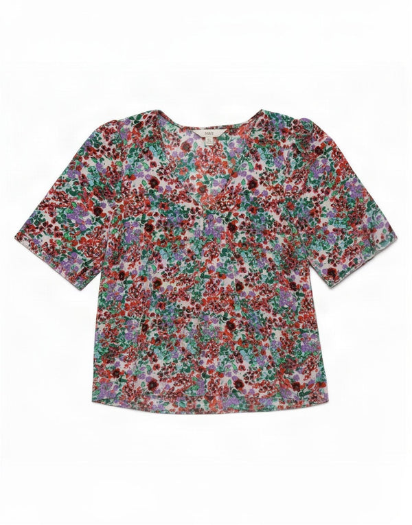 Bluză cămașă pentru femei Marks & Spencer UK 14 mare, multicoloră, florală