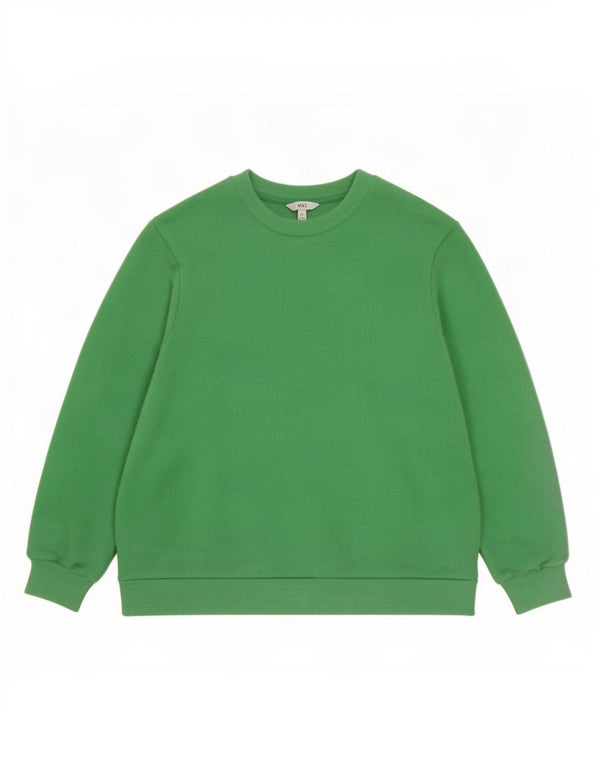Marks & Spencer Pulover supradimensionat cu gât de barcă pentru femei UK 16 Large Green