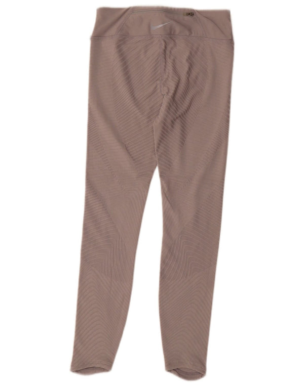 Leggings Nike Dri Fit pentru femei UK 4 XS Gri cu dungi
