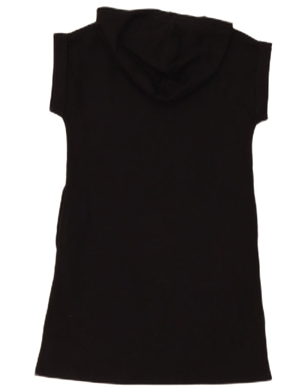 Rochie Calvin Klein pentru femei cu mâneci scurte cu hanoră grafică US 8/10 Medium Black