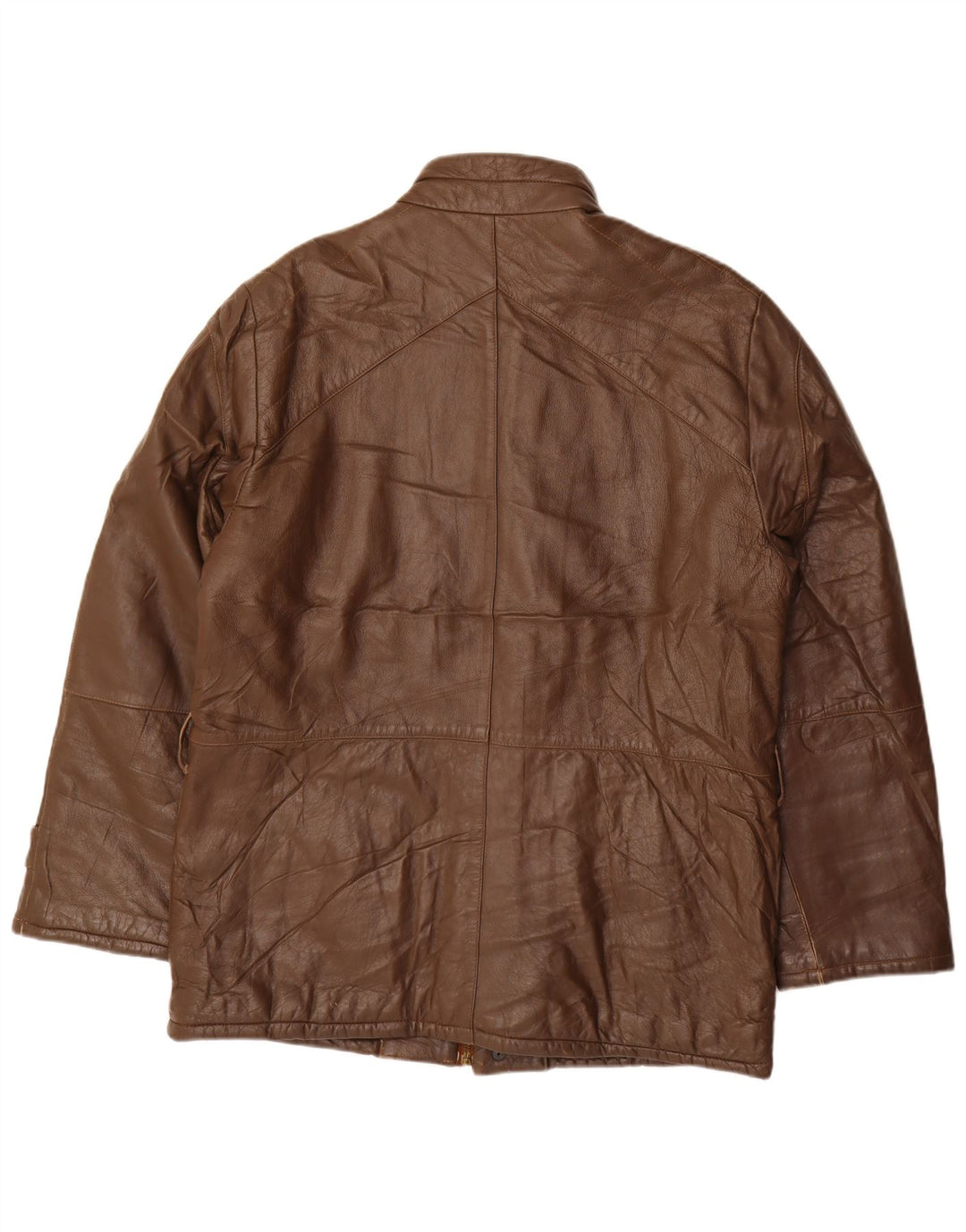 Jachetă de piele pentru bărbați VINTAGE IT 52 XL din piele maro