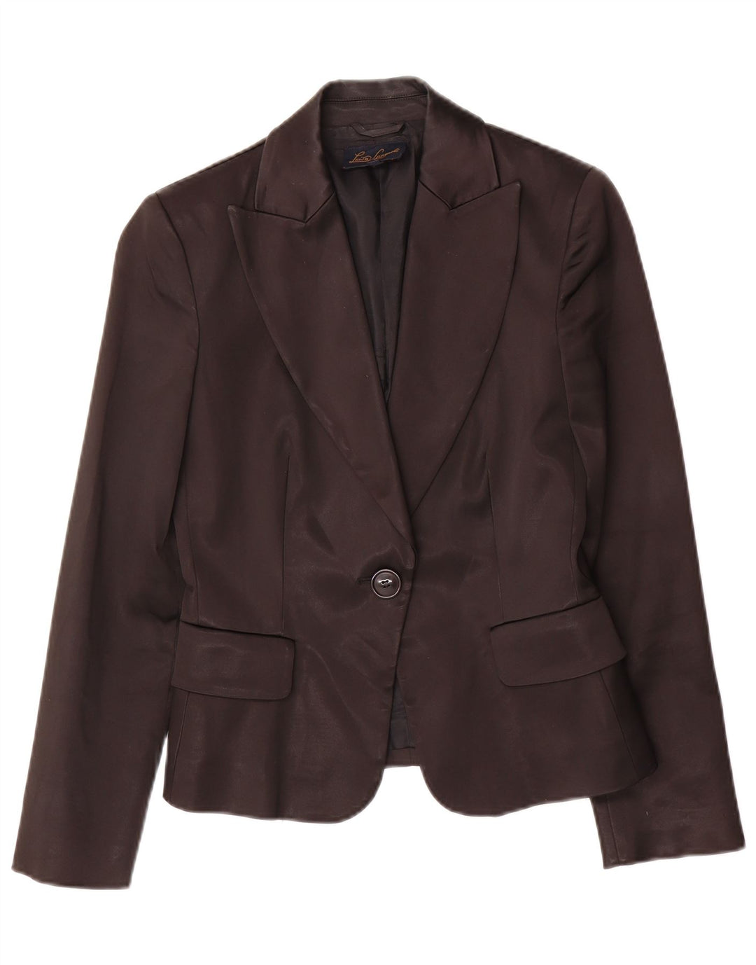 Sacou blazer pentru femei Luisa Spagnoli, cu 1 nasture, IT 42 Medium Black Acetat