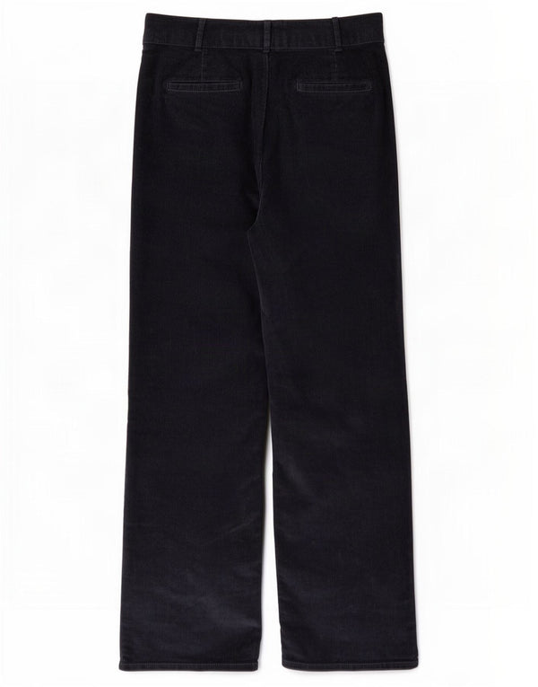 Pantaloni drepti din velur pentru femei Fat Face UK 12 Medium W30 L30 Bleumarin