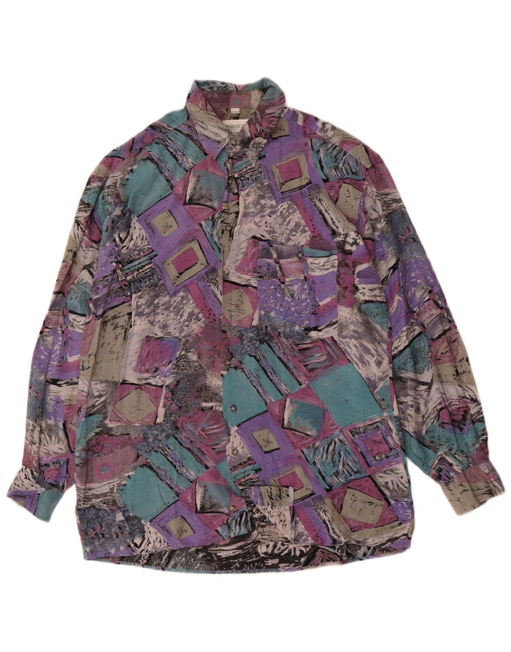 Cămașă pentru bărbați DORNBUSCH Mărimea 39/40 Mediu Multicolor Patchwork Viscoză