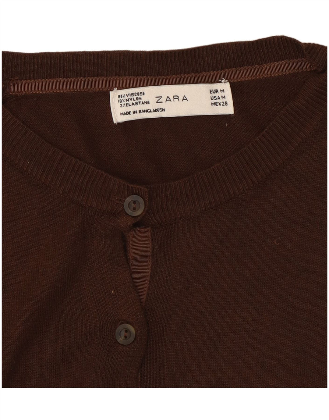 Pulover cardigan pentru femei Zara UK 14 Maro Mediu