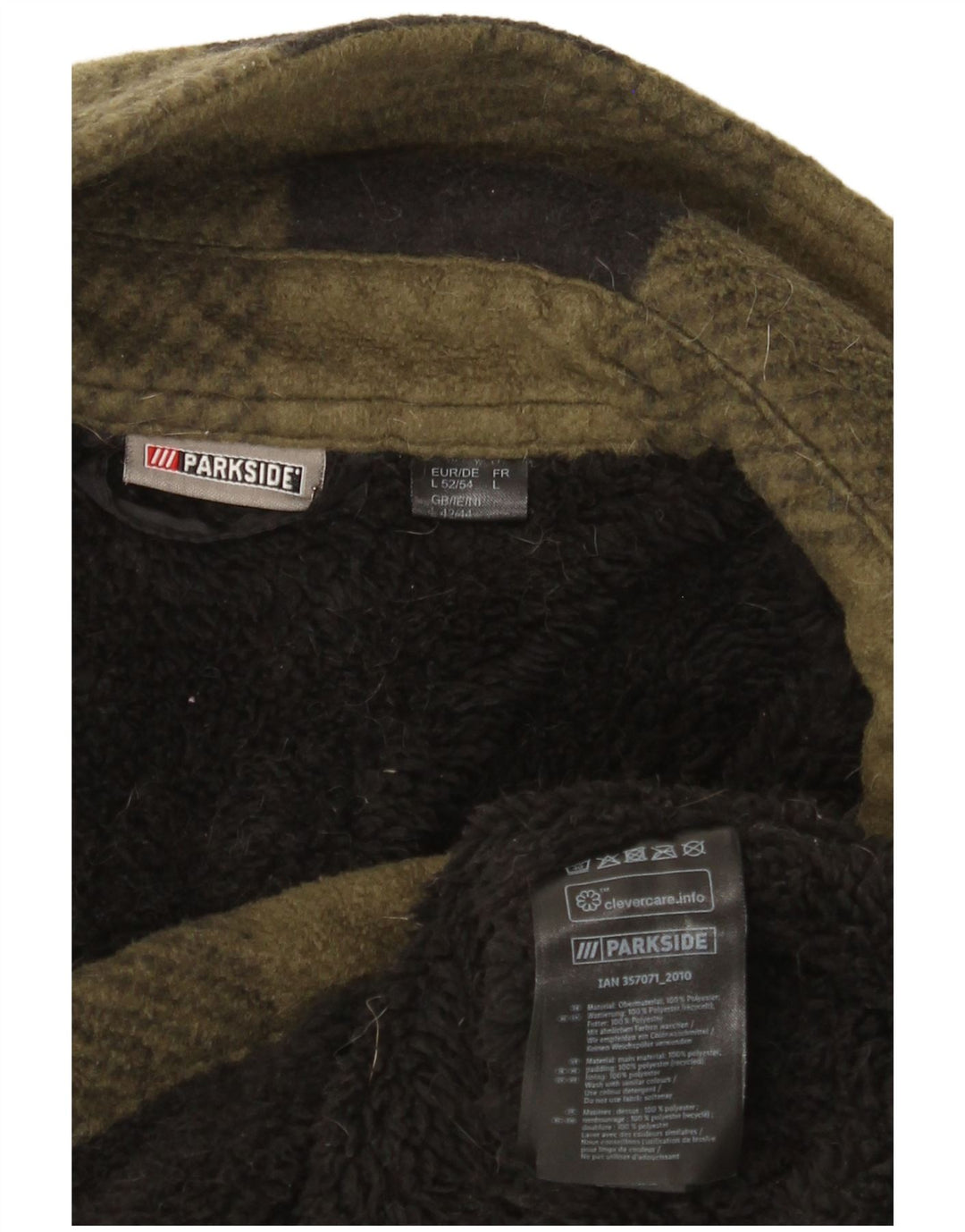 Jachetă Parkside pentru bărbați din fleece UK 40, mare, kaki, poliester