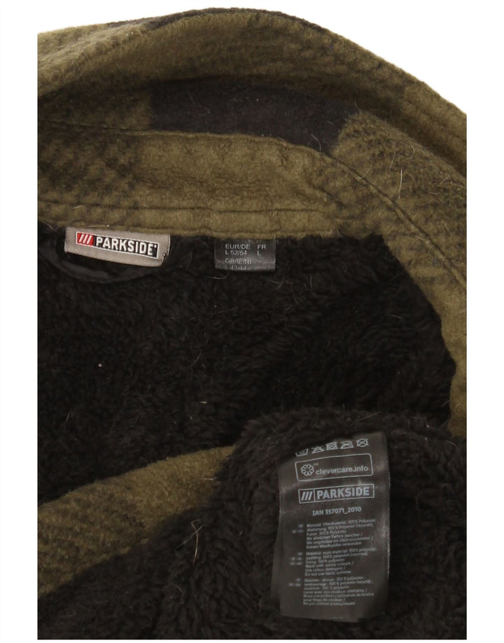 Jachetă Parkside pentru bărbați din fleece UK 40, mare, kaki, poliester