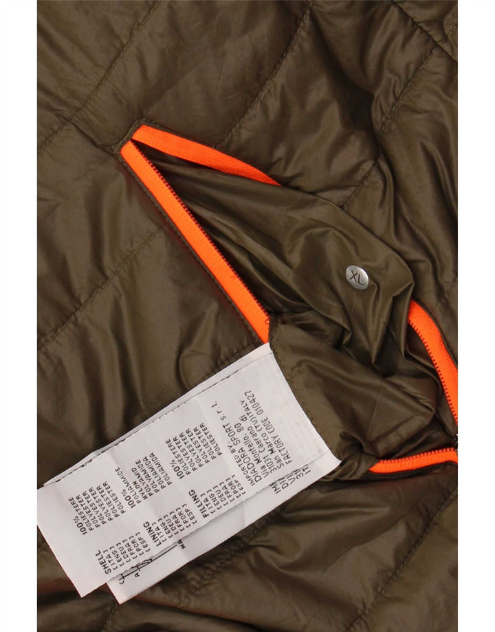 Jachetă căptușită reversibilă pentru bărbați Diadora, UK 42 XL Kaki Poliester